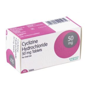 Cyclizine 50mg x30 : Prescription anti sickness tablets