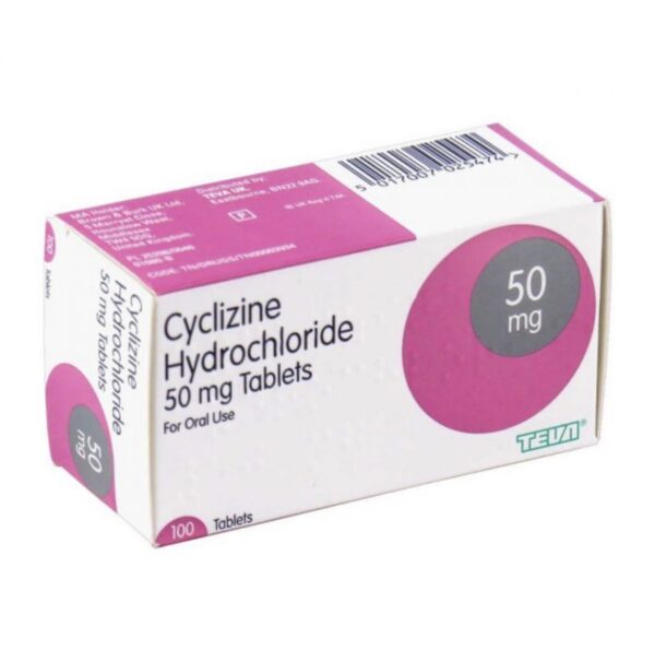 Cyclizine 50mg x30 : Prescription anti sickness tablets